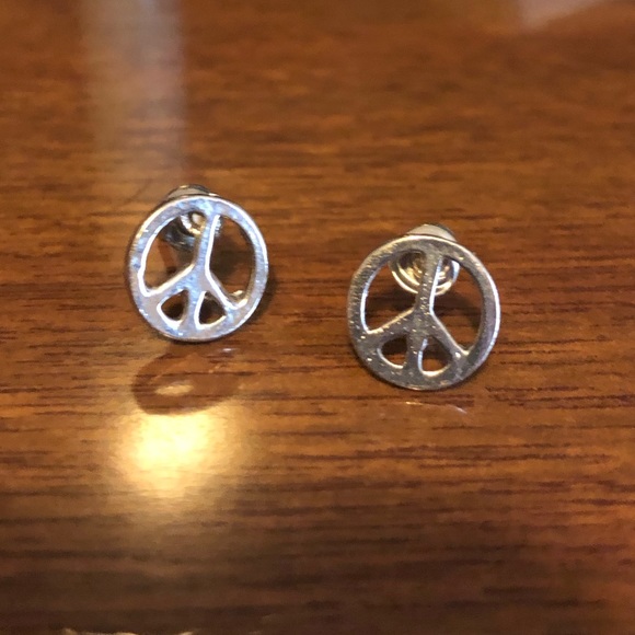 Peace sign earrings - Picture 1 of 1